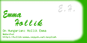 emma hollik business card
